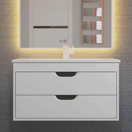 Тумба с раковиной Uperwood UPD Modul 393020560 80х50 цвет белый