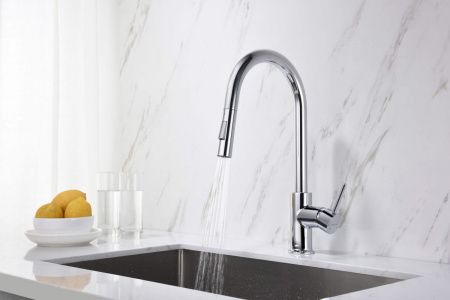 Смеситель для кухни Aquatek ЕВРОПА AQ1384CR на мойку хром