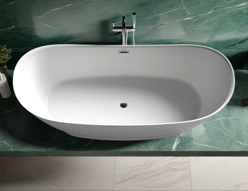 Ванна акриловая Cerutti SPA CT10507 170х74 отдельностоящая овальная - фото 2