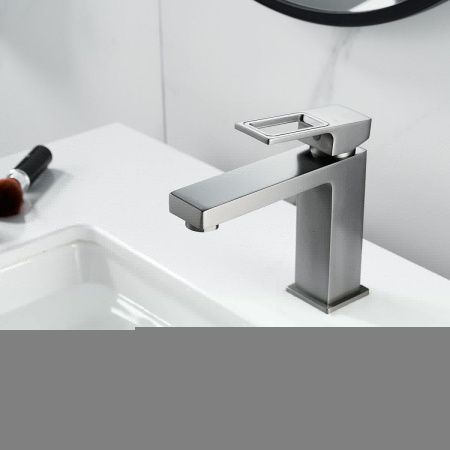 Смеситель Raffine F0196T на раковину оружейная сталь