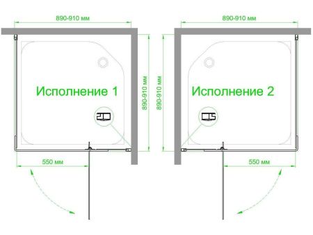 Душевой уголок Royal Bath HPVD RB90HPVD-C 90х90 стекло матовое профиль белый без поддона