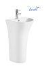 Раковина из сантехнического фарфора Cerutti SPA CT7832 50х40 напольная цвет белый 1 отверстие под смеситель