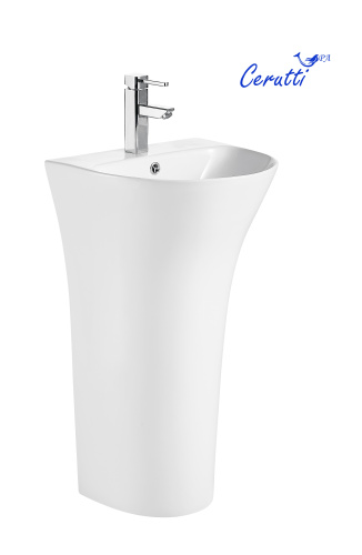 Раковина Cerutti SPA 48 см CT7832 напольная цвет белый - фото 2