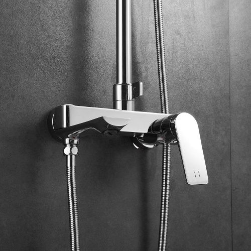 Душевая стойка Shevanik S9136 настенная цвет хром - фото 4