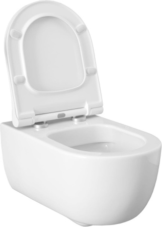 Чаша унитаза подвесная Allen Brau Priority 4.31001.20 цвет белый без сиденья безободковая каскадный смыв