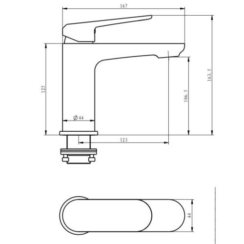 Смеситель Savol SK-H6201 на раковину белый/хром - фото 3