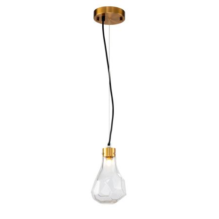 Светильник подвесной Delight Collection KR1197P-1 brass/clear