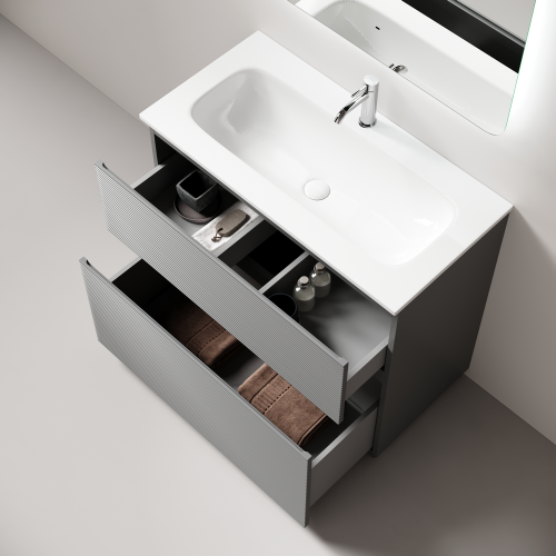 Тумба под раковину Sancos FOLK Floor FL90FES 89х45х85 - фото 3