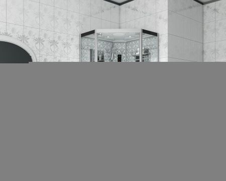 Душевая кабина Niagara Luxe 7717W 100х100 пятиугольная с крышей ориентация универсальная