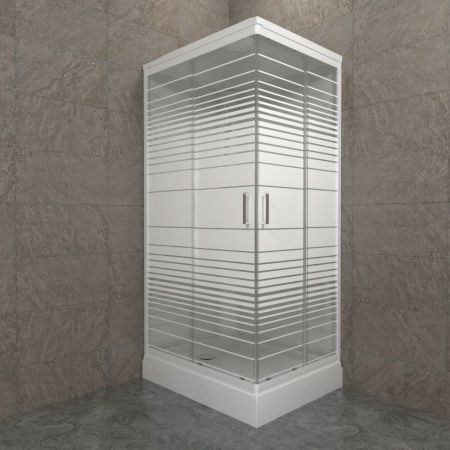 Душевая кабина Тритон Квадро Щ0000064616 120х80 прямоугольная с крышей ориентация универсальная