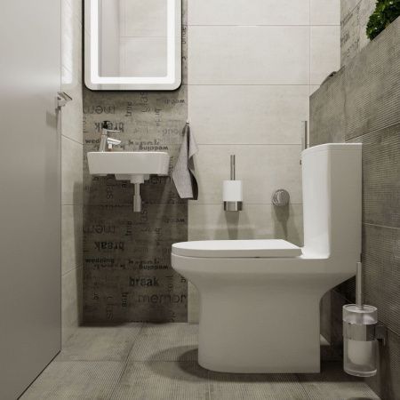 Унитаз-компакт напольный с бачком Lavinia Boho Grance Hill 3307002R белый с сиденьем микролифт безободковый каскадный смыв