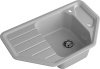 Кухонная мойка Granfest Corner C-800E серый 79х49 цвет серый поверхность матовая