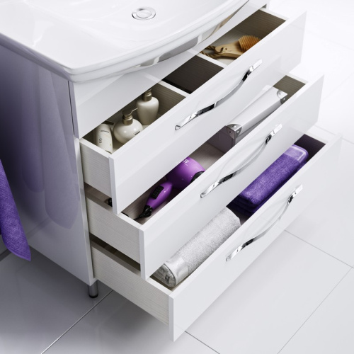 Тумба под раковину Aqwella Y Agr.01.07/3 72х33х82 напольная цвет белый - фото 3