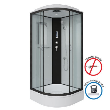 Душевая кабина Niagara Classic 67021414P 100х100 четверть круга с крышей ориентация универсальная