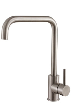 Смеситель для кухни AQG NOX LITE 05LIT500IS на столешницу зачищенный никель