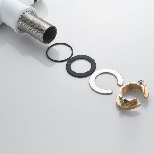 Смеситель для кухни Shevanik S468C на мойку белый - фото 5