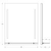 Зеркало с подсветкой Evoform Ledline-S BY 2162 60х80 подвесное