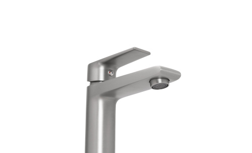 Смеситель Stella Polar Кламар SP-00001956 на раковину серый - фото 3