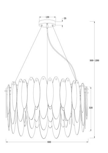 Светильник подвесной Freya Lucrecia Modern FR5217PL-08FG - фото 2