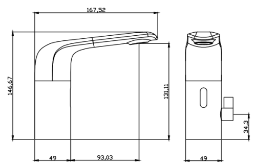 Смеситель Rush Tinos TI3732-11 на раковину хром - фото 2