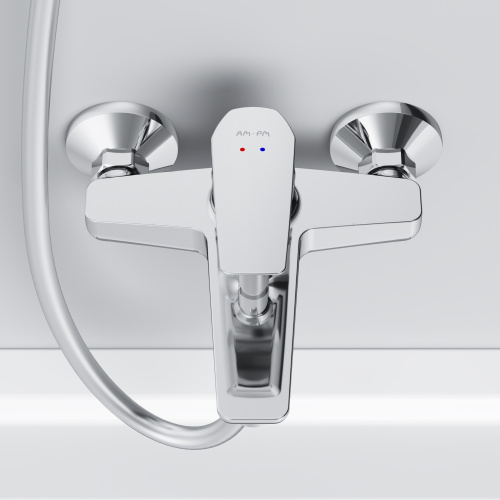 Смеситель для ванны и душа Am.Pm Gem F90A10000 настенный хром без термостата - фото 5