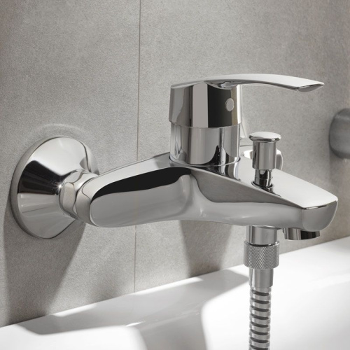 Смеситель Grohe Eurosmart 33300002 настенный хром - фото 3