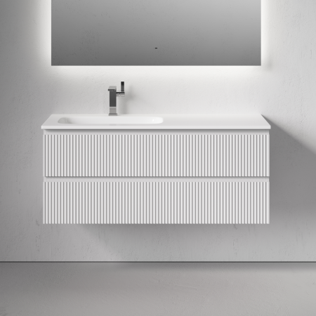 Тумба под раковину Sancos SNOB R SNR120LW 120х40 подвесная цвет белый