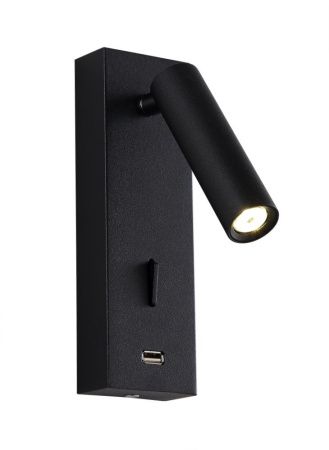 Светильник настенный Crystal Lux CLT 210 CLT 210W USB BL