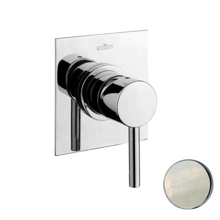 Смеситель для ванны и душа Webert Elio EL880101345 настенный никель