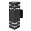 Уличный настенный светильник Uniel UUL-A01S UUL-S24A 2x60W/E27 IP65 BLACK