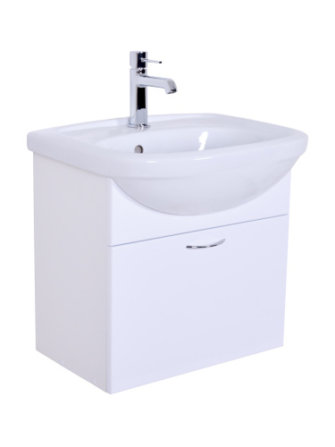 Тумба с раковиной Orange Лайт LRA-45TUW+RA 47х38х52 цвет белый - фото 3