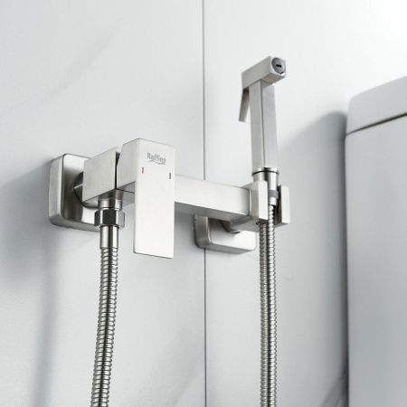 Гигиенический душ со смесителем Raffine F237L серый