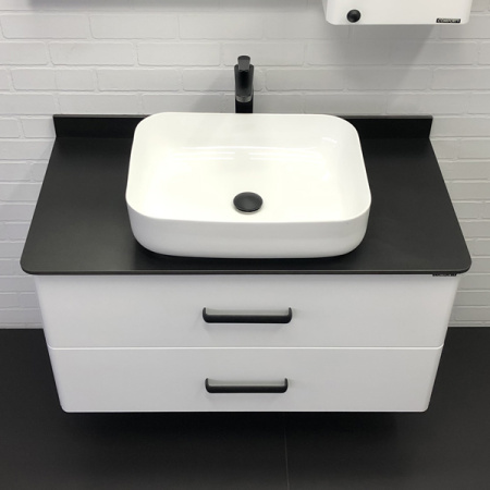 Тумба с раковиной Comforty Амстердам 00-00005494CF 95х50х65 подвесная цвет белый