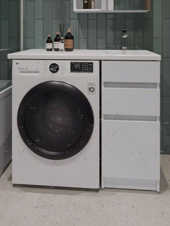 Тумба с раковиной Orange Sistema ST-40TUW+RAR 100х50 напольная цвет белый