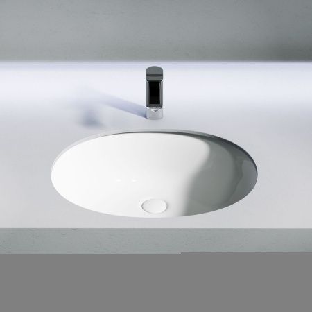 Раковина из сантехнического фарфора Ceramica Nova ELEMENT CN6076 50х40 встраиваемая цвет белый без отверстий под смеситель