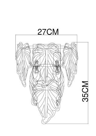 Светильник настенный Arte Lamp Lilly (Лиллы) A4070AP-2GO