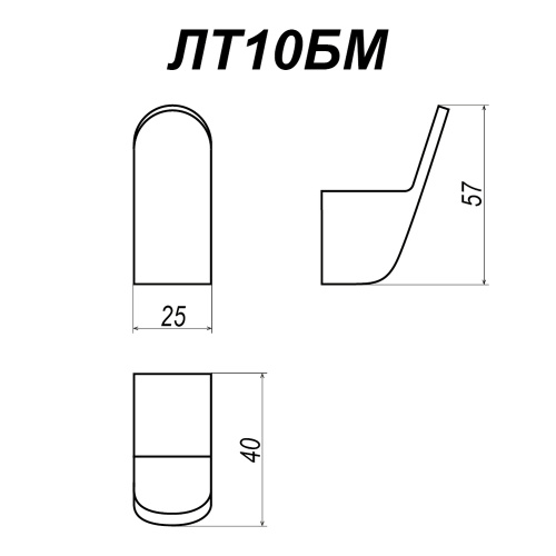 Крючок одинарный Altasan Лотос ЛТ10БМ - фото 5