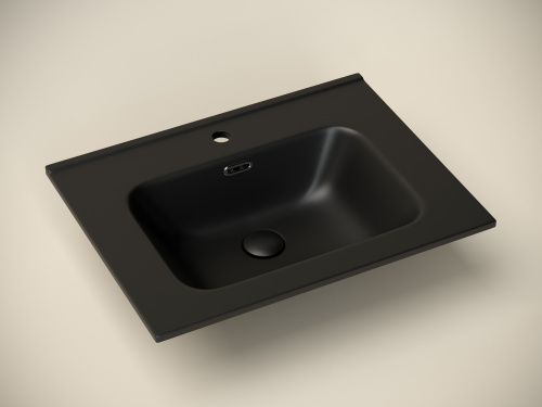 Раковина Ceramica Nova ELEMENT 61 см CN7001MB накладная цвет черный матовый - фото 3