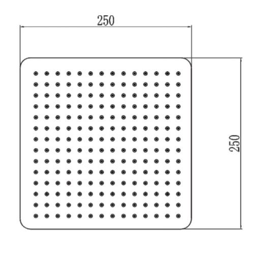 Верхний душ Savol S-FDP01H черный - фото 3