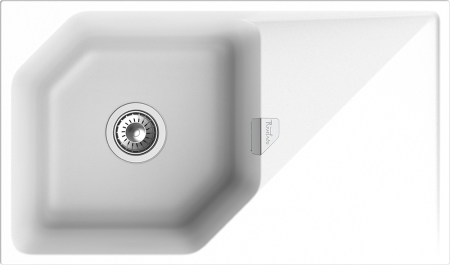 Кухонная мойка Rivelato LOCUS LS-85 brina 85х50 цвет белый