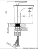 Смеситель AltroBagno Aperto AltroBagnoAperto0109BiCr на раковину белый/хром