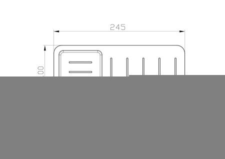 Мыльница с держателем Wonzon & Woghand Lotte WW-8332-BG