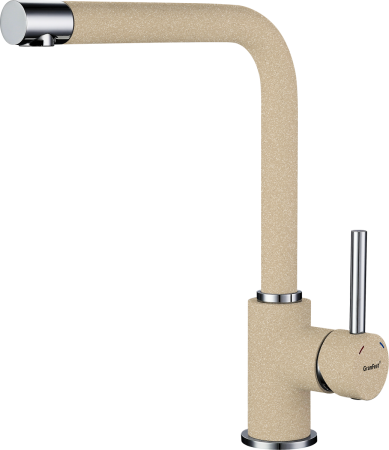 Смеситель для кухни Granfest 3651 кашемир на мойку бежевый