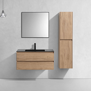 Тумба под раковину Vincea Luka VMC-2L100NO 99х48х48 подвесная цвет коричневый