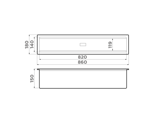 Встраиваемая сушка для посуды Omoikiri DRY-03 PRO GB 4999043 - фото 2