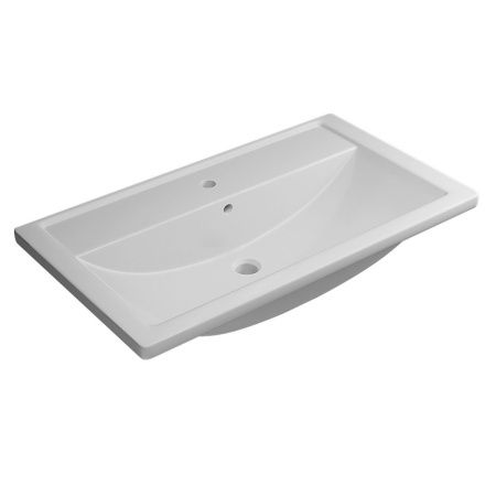Раковина из искусственного камня Uperwood Foster 291020342 80х50 полувстраиваемая цвет белый