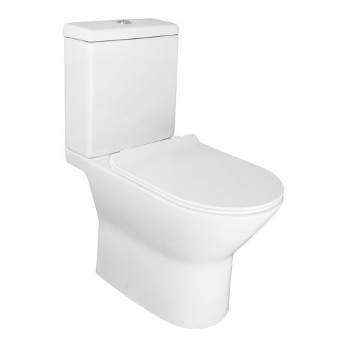 Унитаз-компакт напольный с бачком Azario Mons AZ-76004 белый с сиденьем микролифт безободковый каскадный смыв