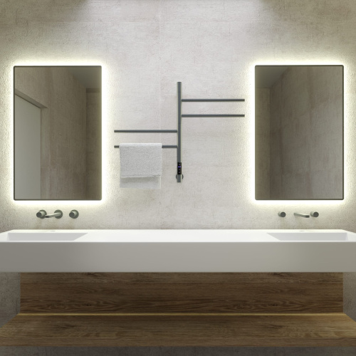 Полотенцесушитель Vincea VTD-1S1CGE 43х60 электрический графит