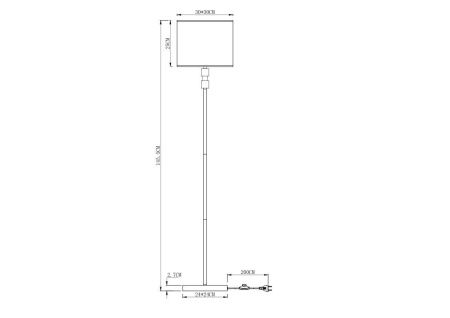 Торшер Arte Lamp North (Нортх) A5896PN-1CC
