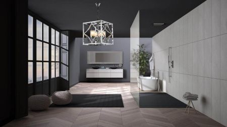 Люстра подвесная Lumina Deco Quadrato (Куадрато) LDP 1223-4 CHR